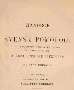 O Eneroth Handbok i  svensk pomologi