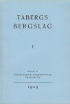TABERGS BERGSLAG 1 No 1 1929