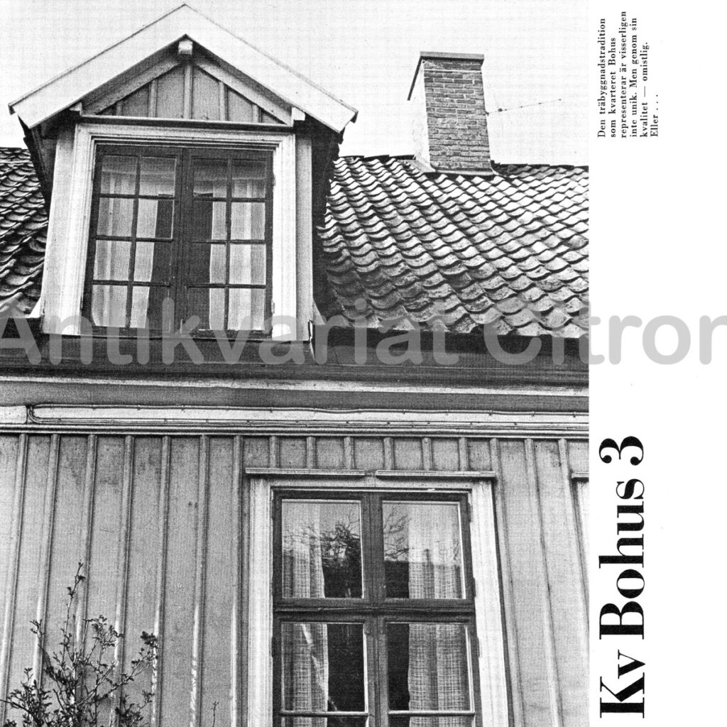 Kv Bohus 3 – En välbevarad trähuslänga från 1700-talet vid Östra Storgatan i Jönköping, med rödmålad fasad, spröjsade fönster och tegeltak.