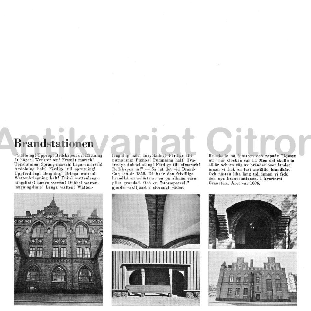 Jönköpings gamla brandstation - Arkitektoniska detaljer.